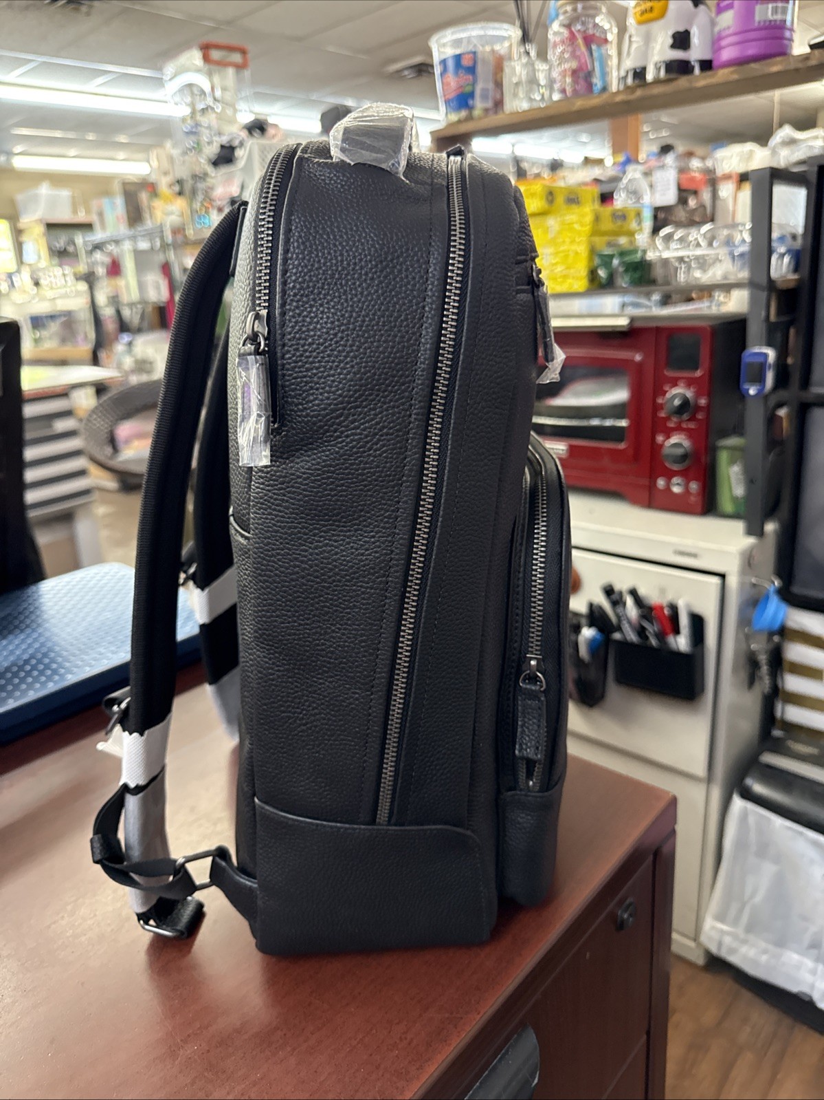 True Classic Premium Leather Backpack