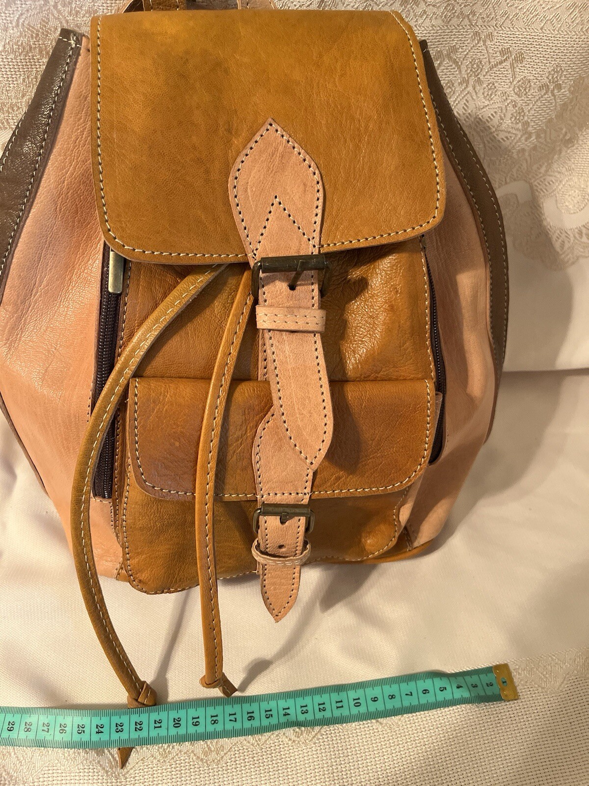Backpack Genuine Leather – Handmade in Morocco – Large 24″x20″