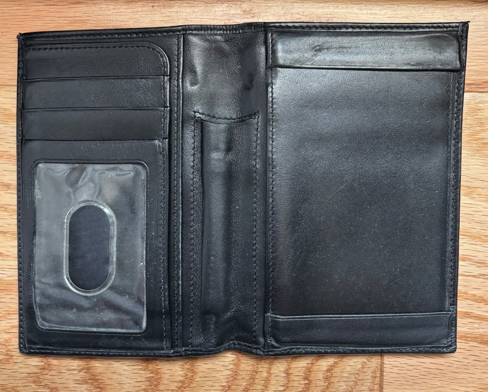 Levenger Black Leather Pocket “Briefcase” Wallet