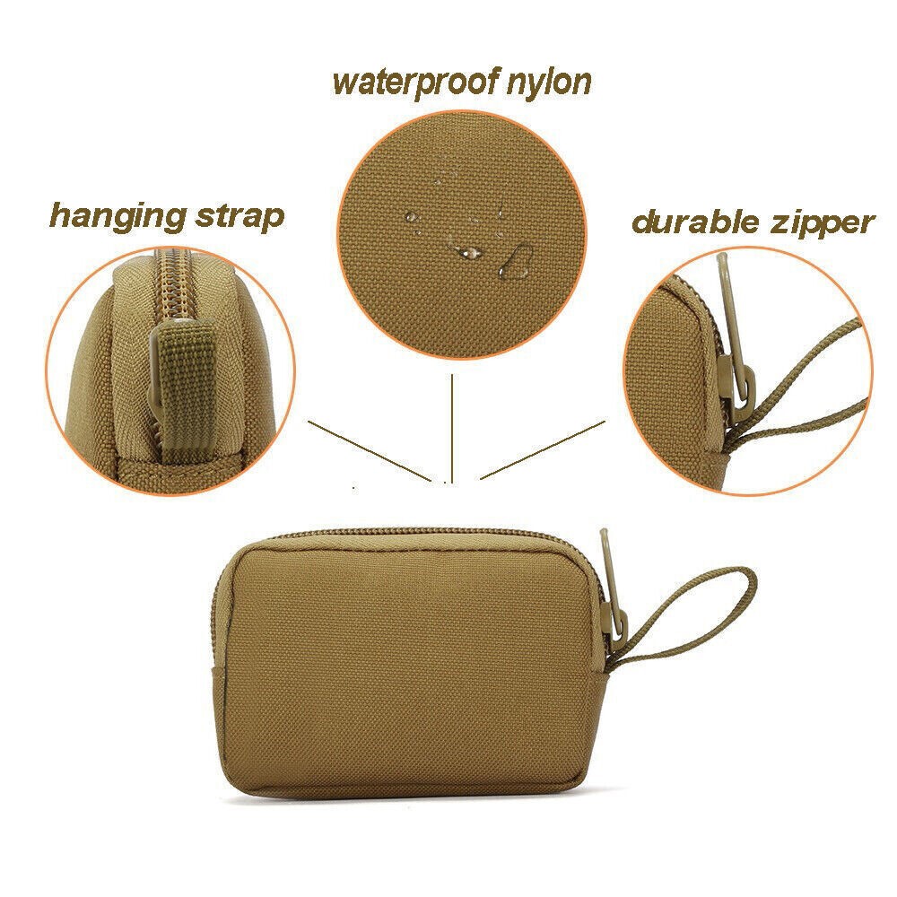 Tactical Wallet Card Bag Accessories Organizer Pouch Purse Mini EDC Waist Bag US