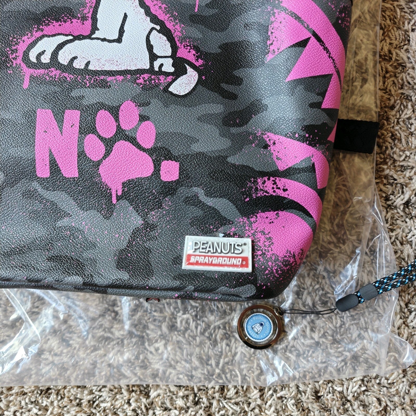 😁😁Sprayground Snoopy That’s a No No Backpack PVC Laptop Travel Bag SPR215