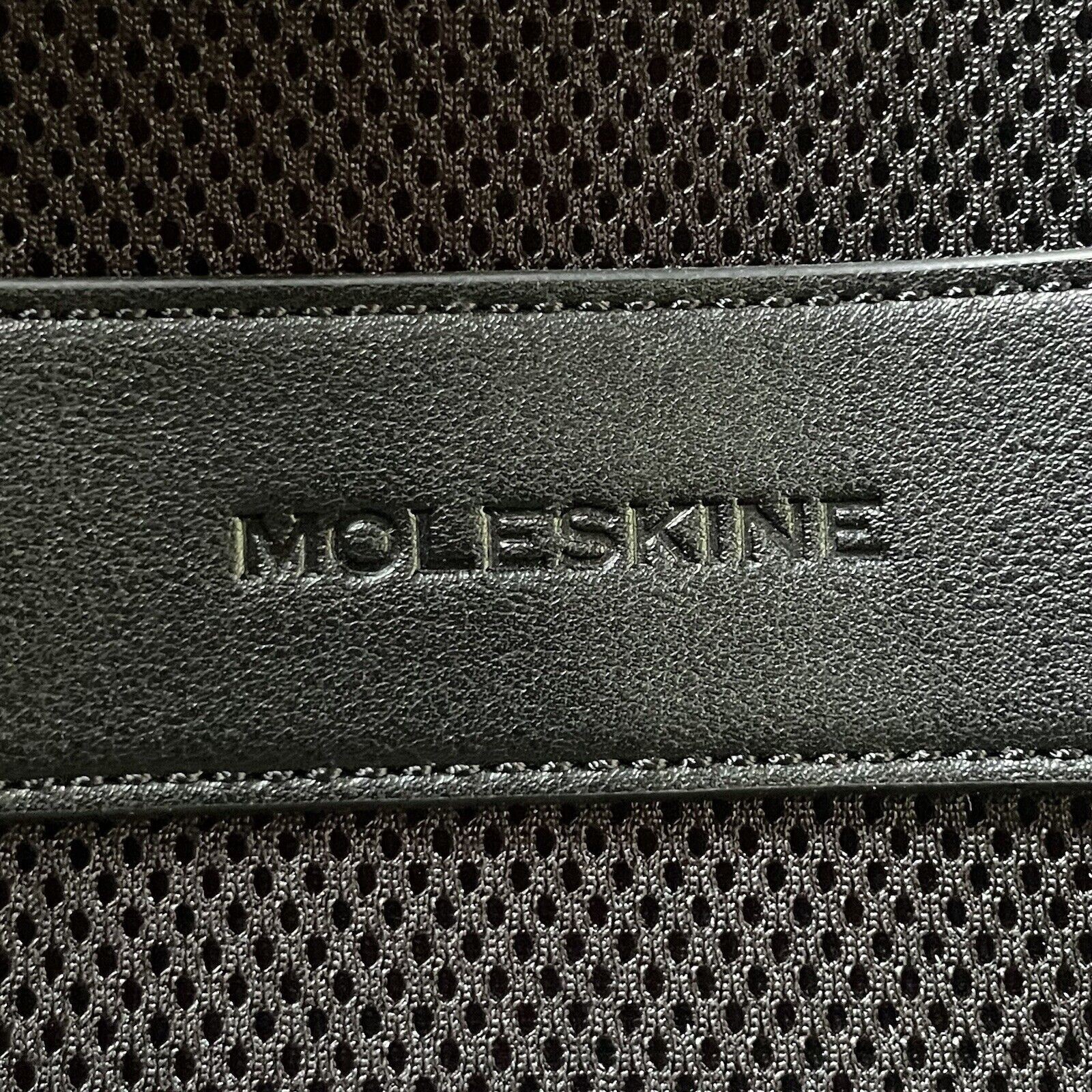 NWT Moleskine Brand Pro Backpack Classic Leather Collection Black Adult $339