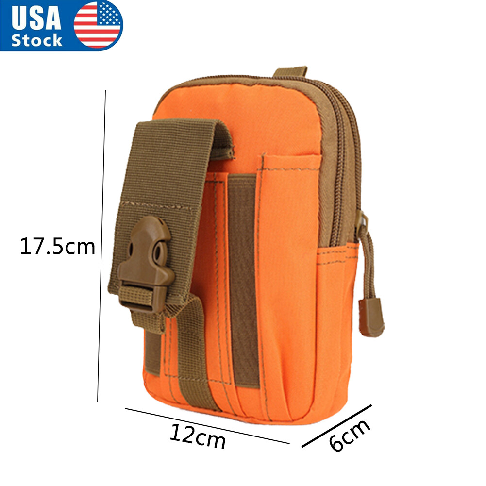 Men’s Tactical Molle Pouch EDC Military Pocket Waist Belt Waist Fanny Bags Pack