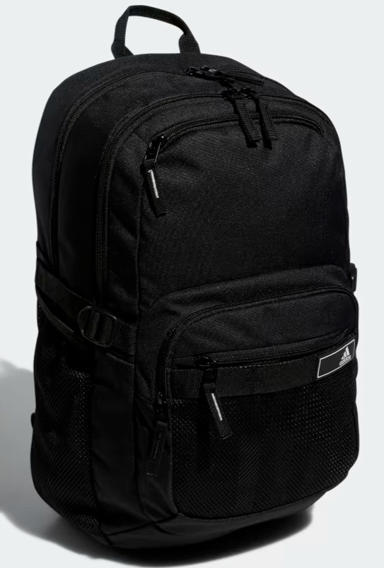 Adidas ENERGY BLACK 19″ BACKPACK 15″ LAPTOP ONE SIZE COLLEGE SCHOOL BAG NEW $65