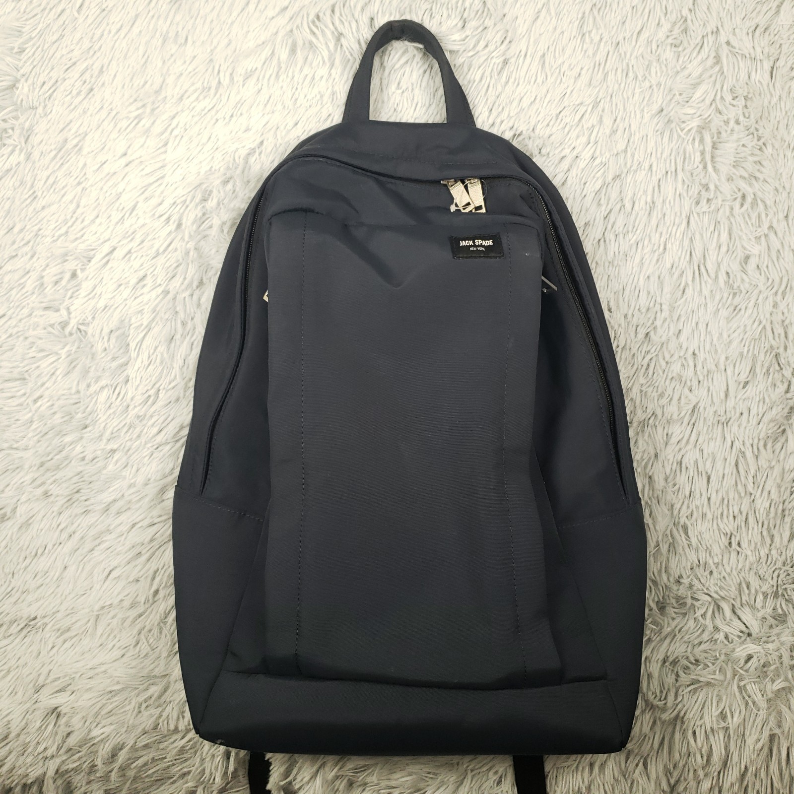 Jack Spade Backpack Tech Travel Water Resitant Dark Navy Blue EUC