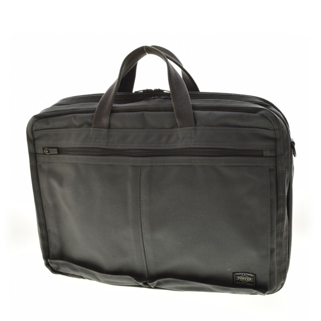 PORTER Cordura Briefcase Bag Grey Business Bag Handle 28cm Used Japan