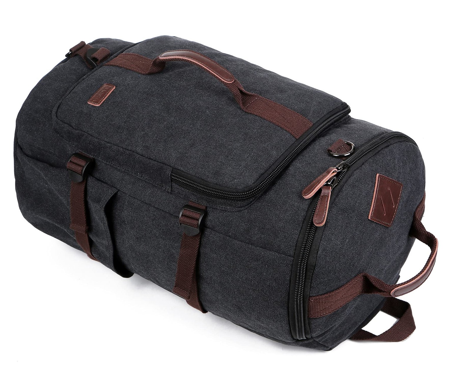 Canvas Weekender Travel Duffel Backpack Hybrid Rucksack for Hiking and Gym