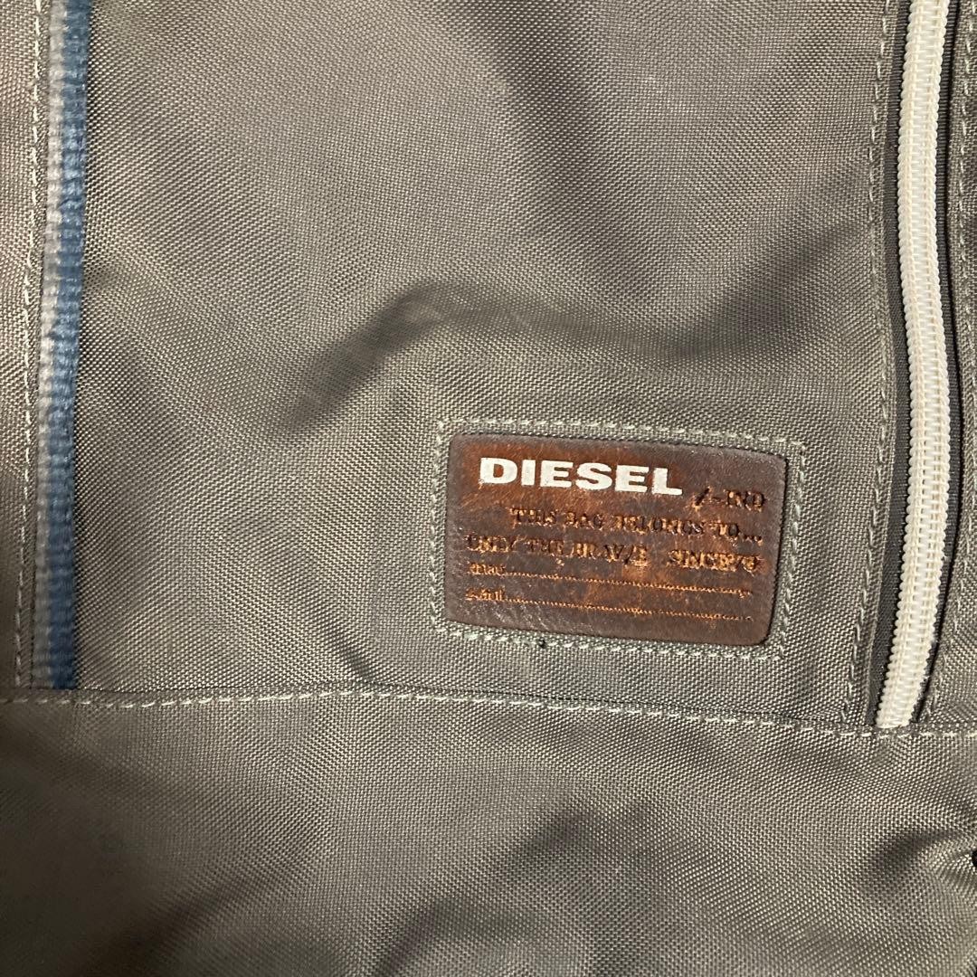 Diesel Men Multifunctional Gray Shoulder Bag 23x34cm Luxury Stylish Casual Italy
