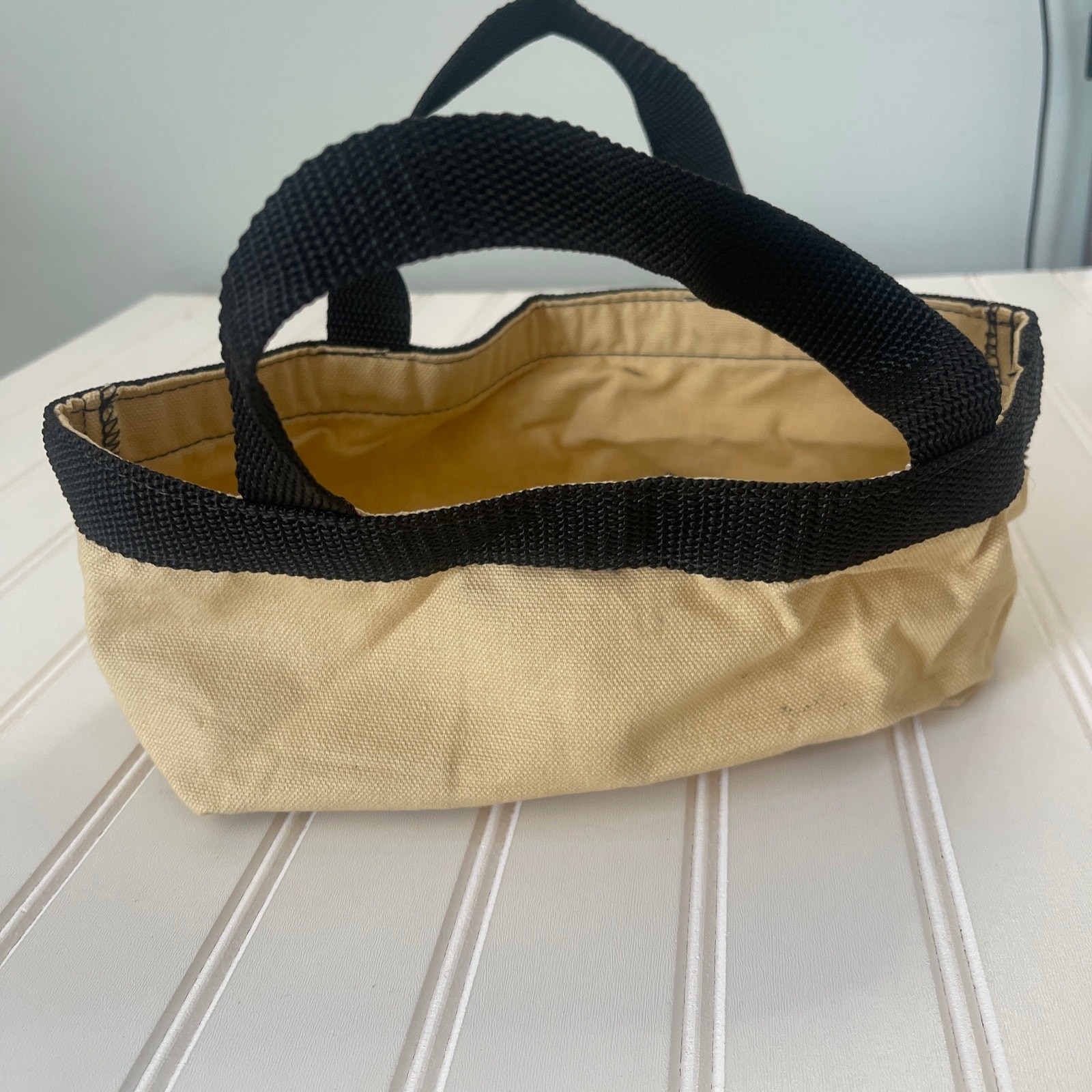 NWT Vintage LL Bean Four Box Shot Shell Bag Canvas Mini Tote RARE