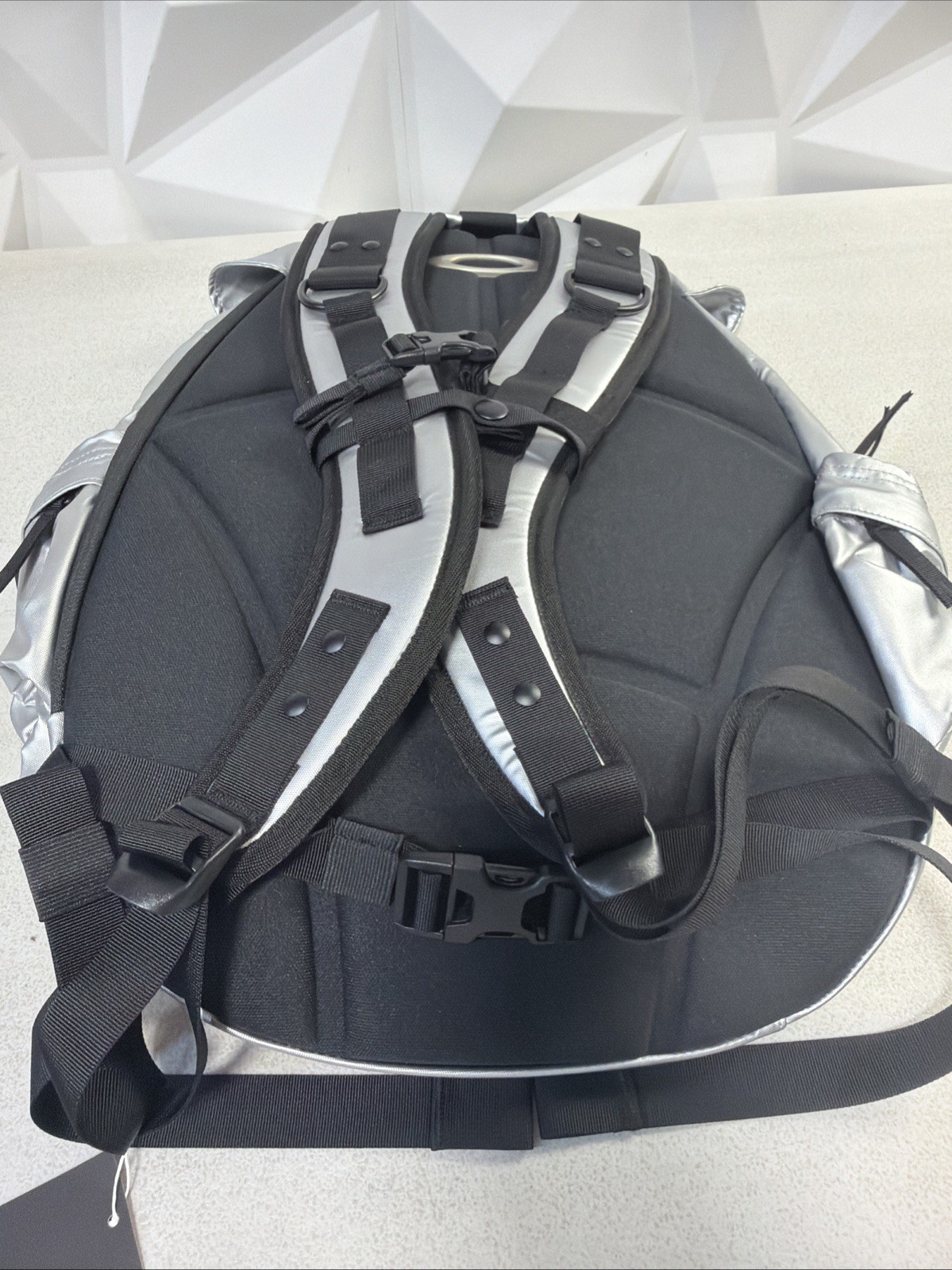Kith x Oakley Icon RC Backpack Silver Reflective Tactical Streetwear Bag