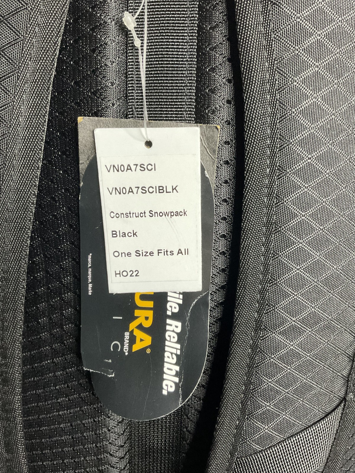 Vans off the wall Construct Snowpack CORDURA Fabric Black Snowboard