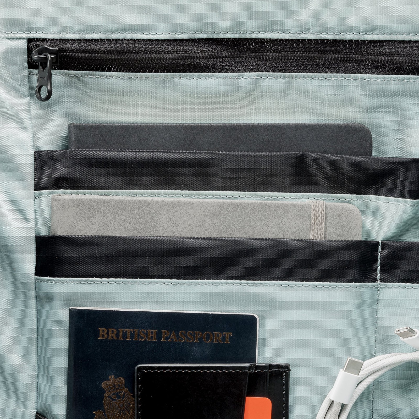Stubble & Co The Roll Top Backpack Blue RTM3