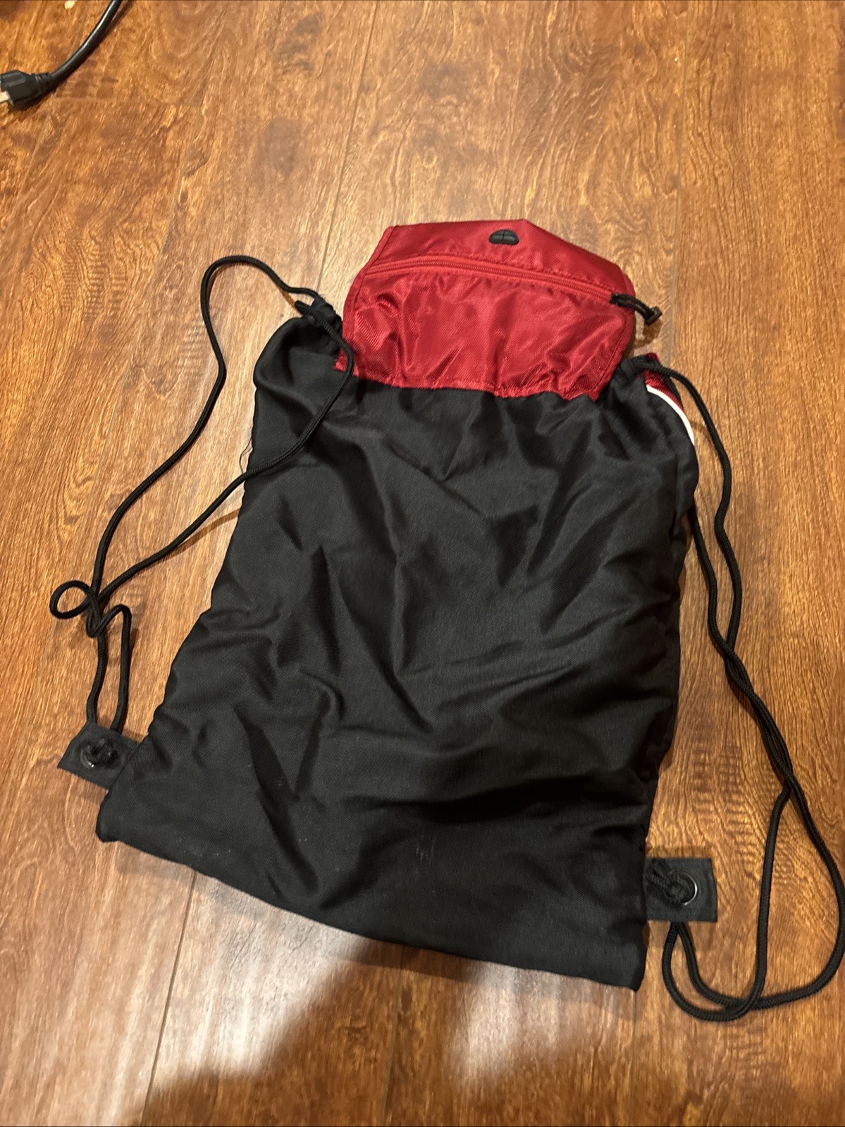 Adidas Alliance II Sackpack Drawstring Backpack SLING BAG Red 3 Stripes Logo