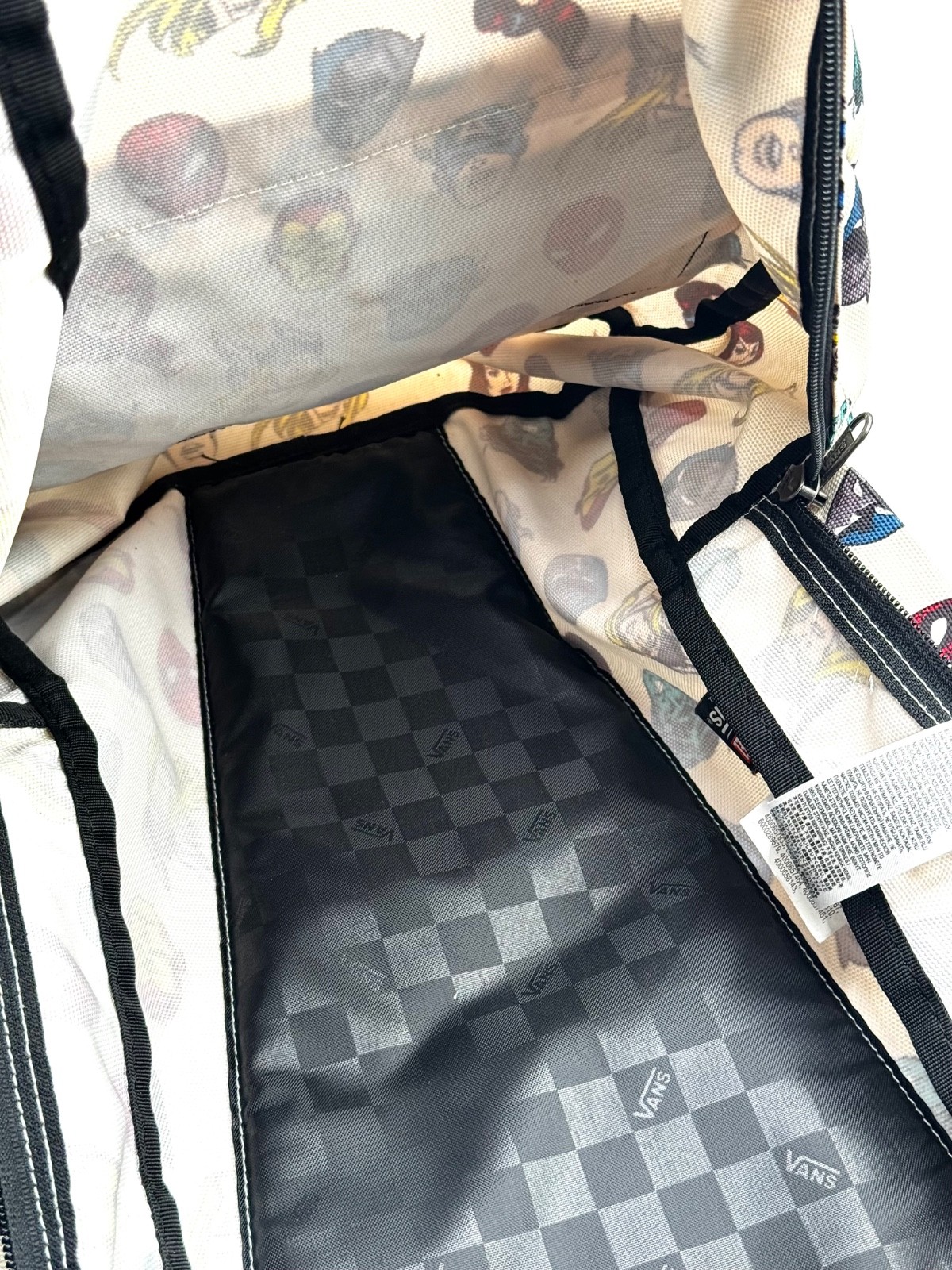 Marvel Vans Backpack With Superhero Faces Print