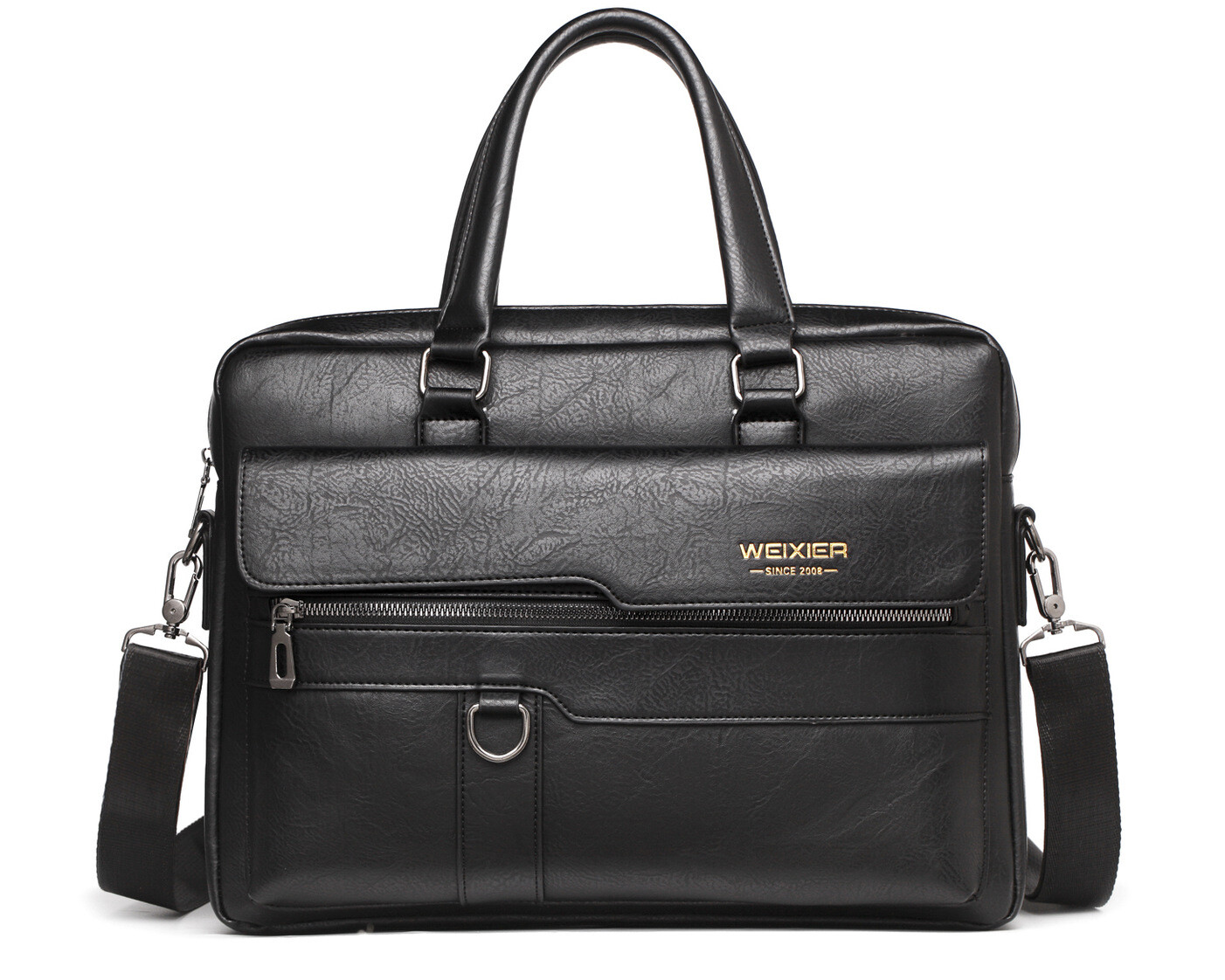 Men’s Briefcases Leather Laptop Bag Portable Business Handbag