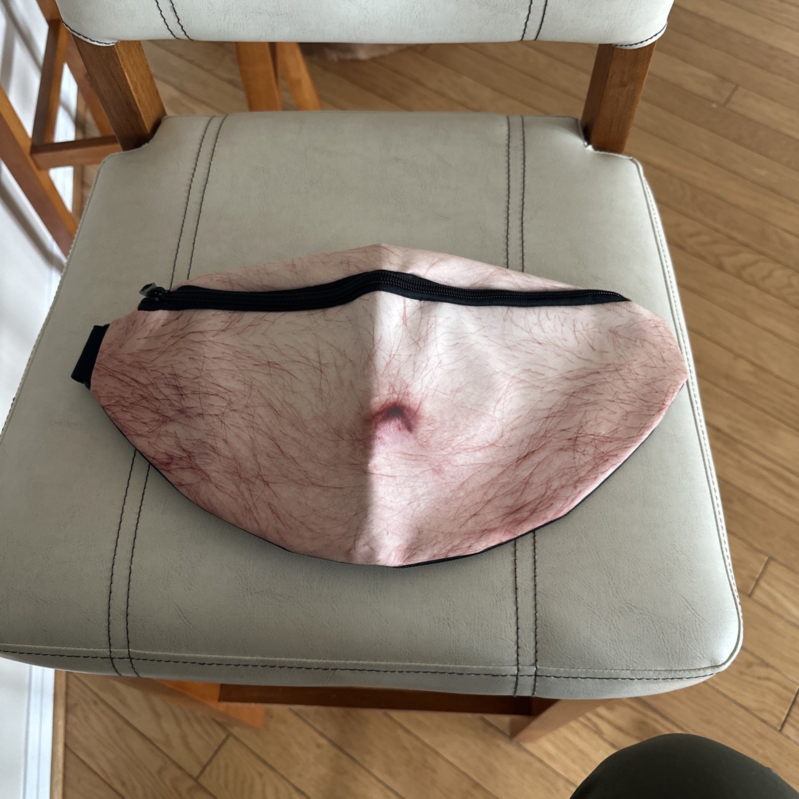 Ugly Gross Hairy Belly-Button Fanny Pack Waist Pack Adjustable NWOT