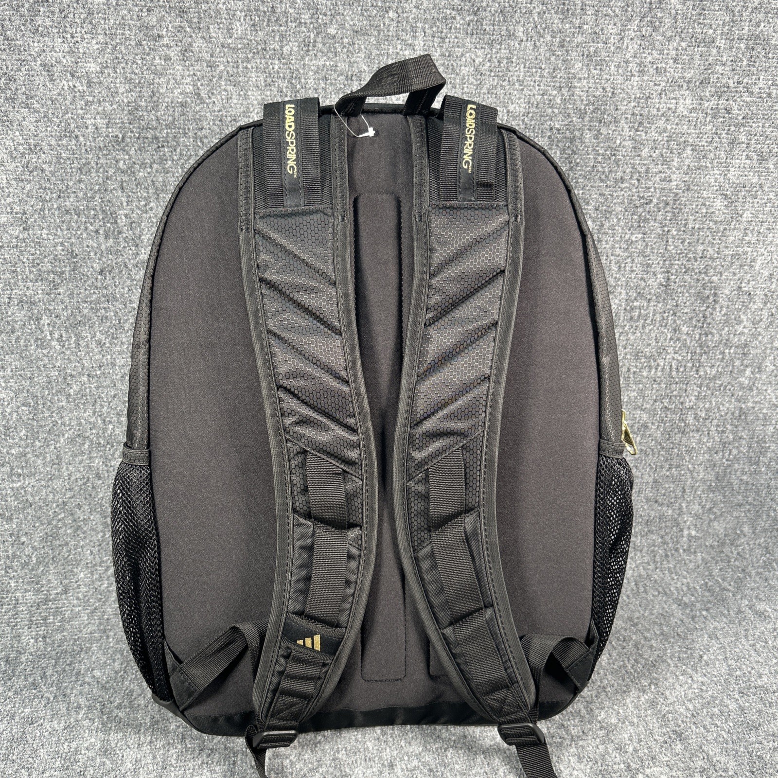 Adidas Primetime Large Backpack 41L Black/Gold Metallic Laptop Bottle Pockets