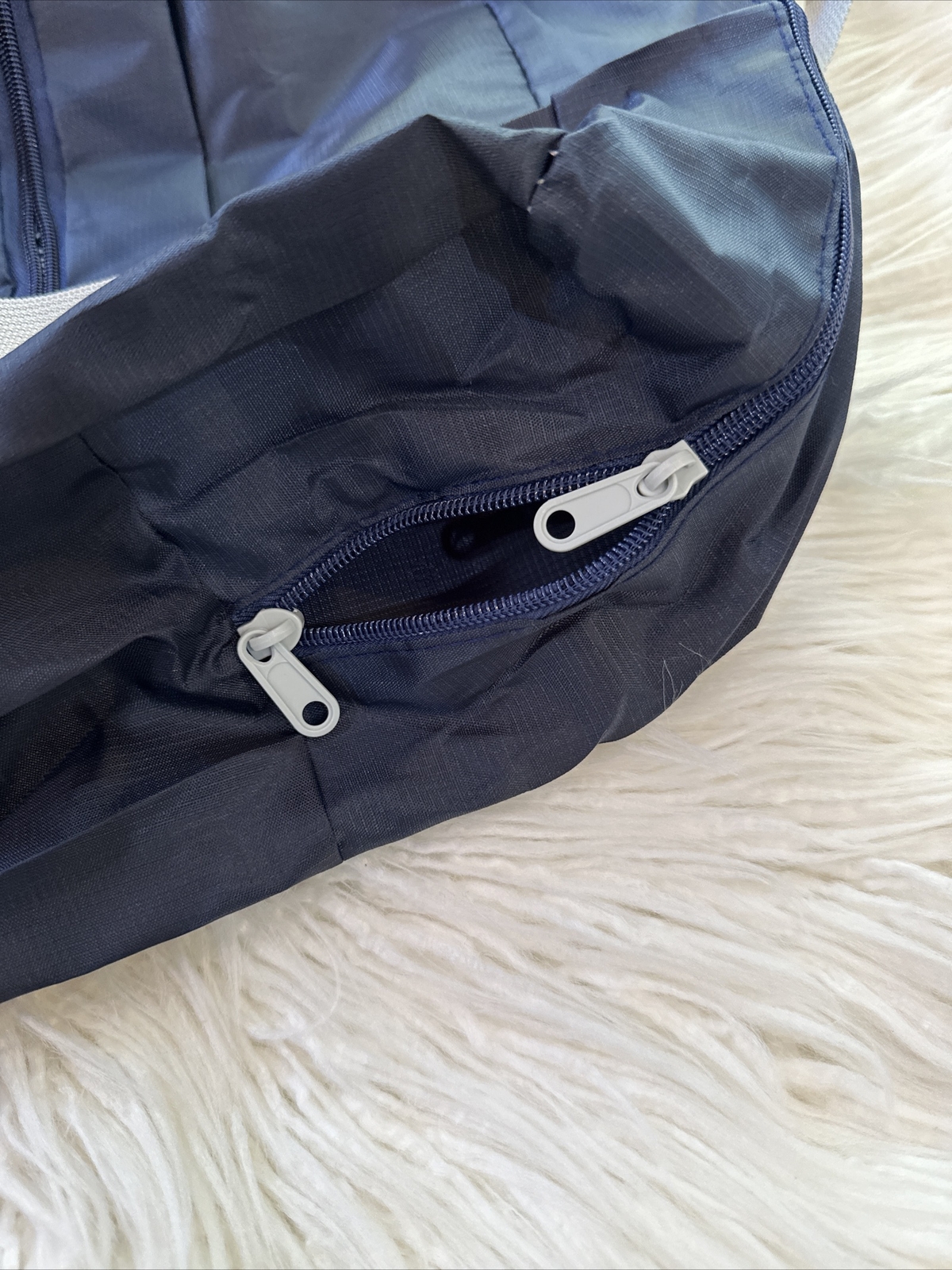 Wind Blows River Flows-Foldable Travel Bag – Black New – Hangs On Luggage