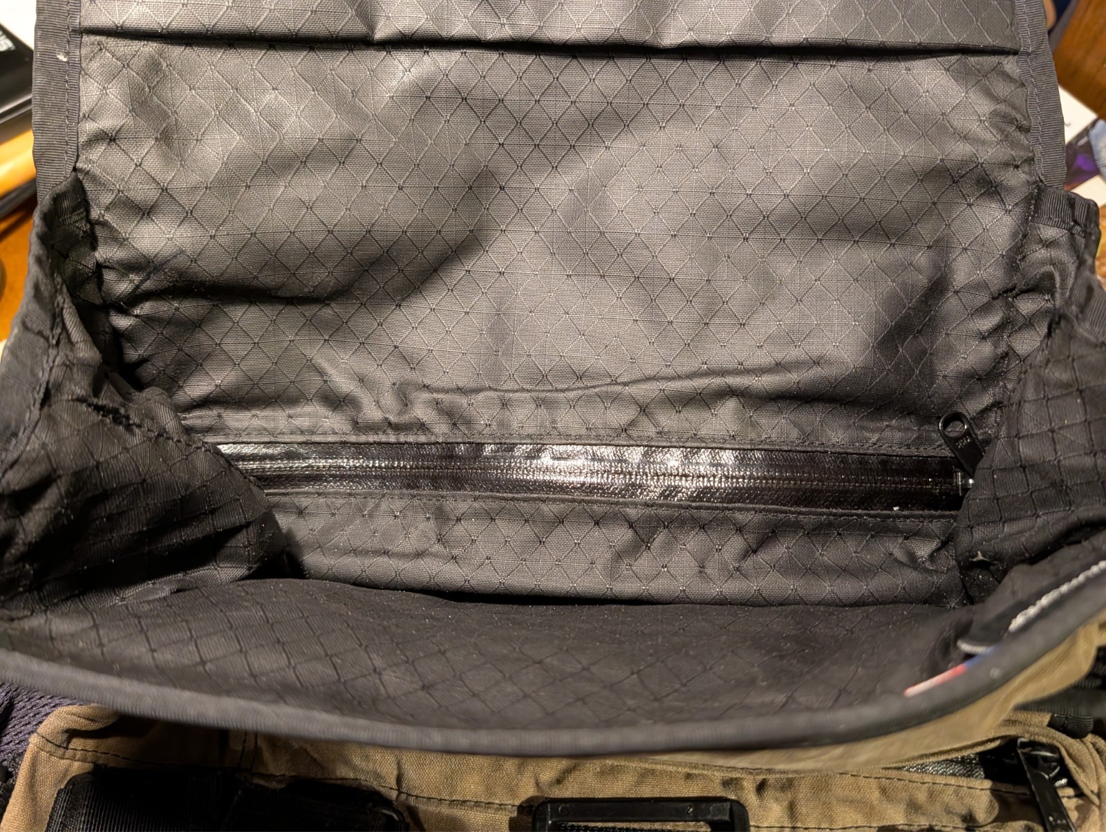 RaRe Mission Workshop R6 ARKIV Field Pack 40L Modular Backpack Waxed Canvas Tan