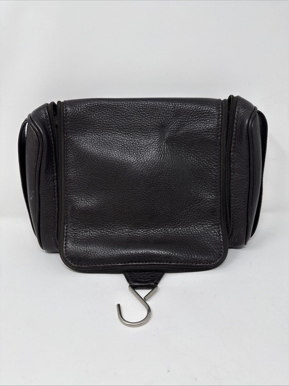 Bosca Utili-Kit Leather Toiletry Bag Vintage *see Photos