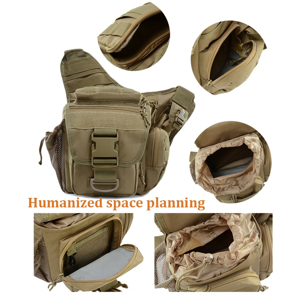 Tactical Messenger Bag Multi-functional Outdoor DSLR Camera Pack Shoulder Bag