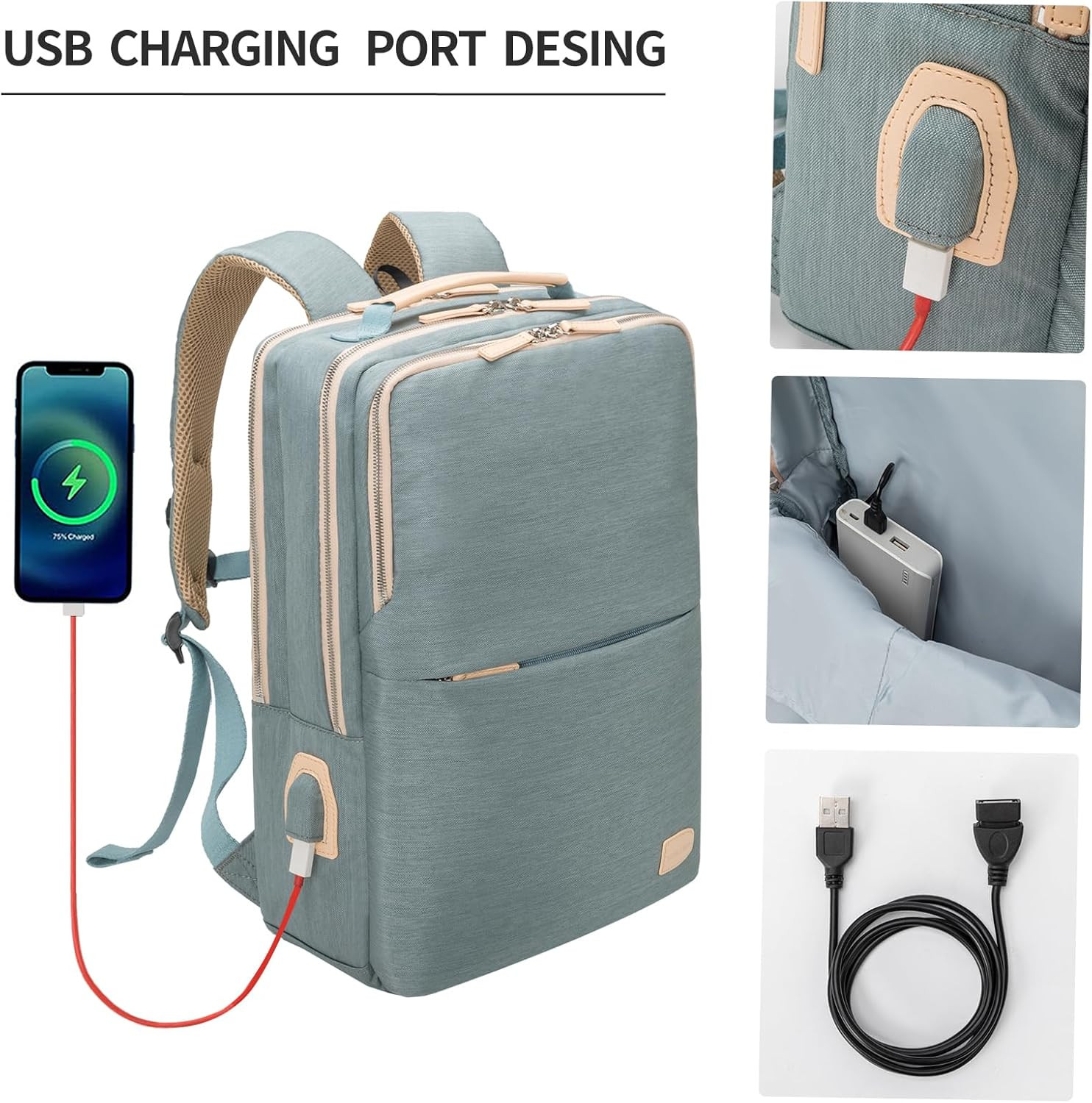 25L Large Travel Laptop Backpack for Women – Lightweight & Stylish