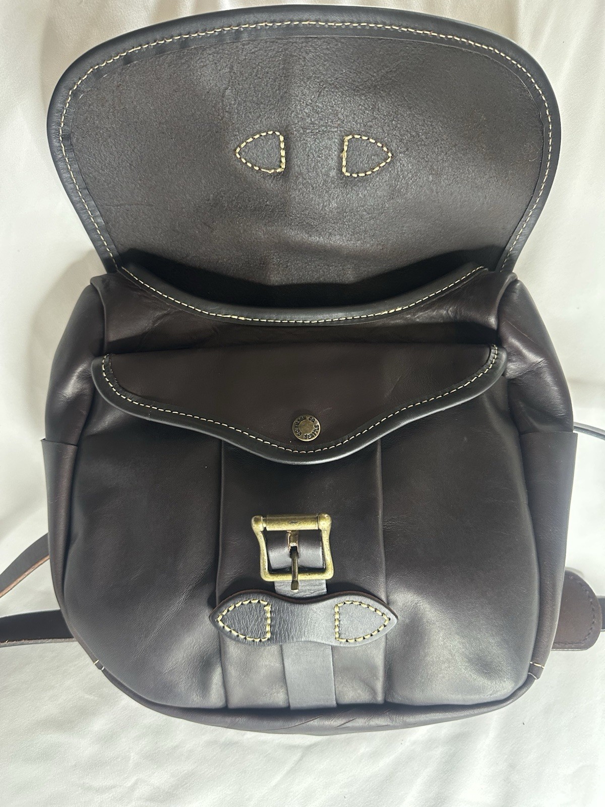 Filson Workshop Weatherproof Leather Small Field Bag Brown Rare USA