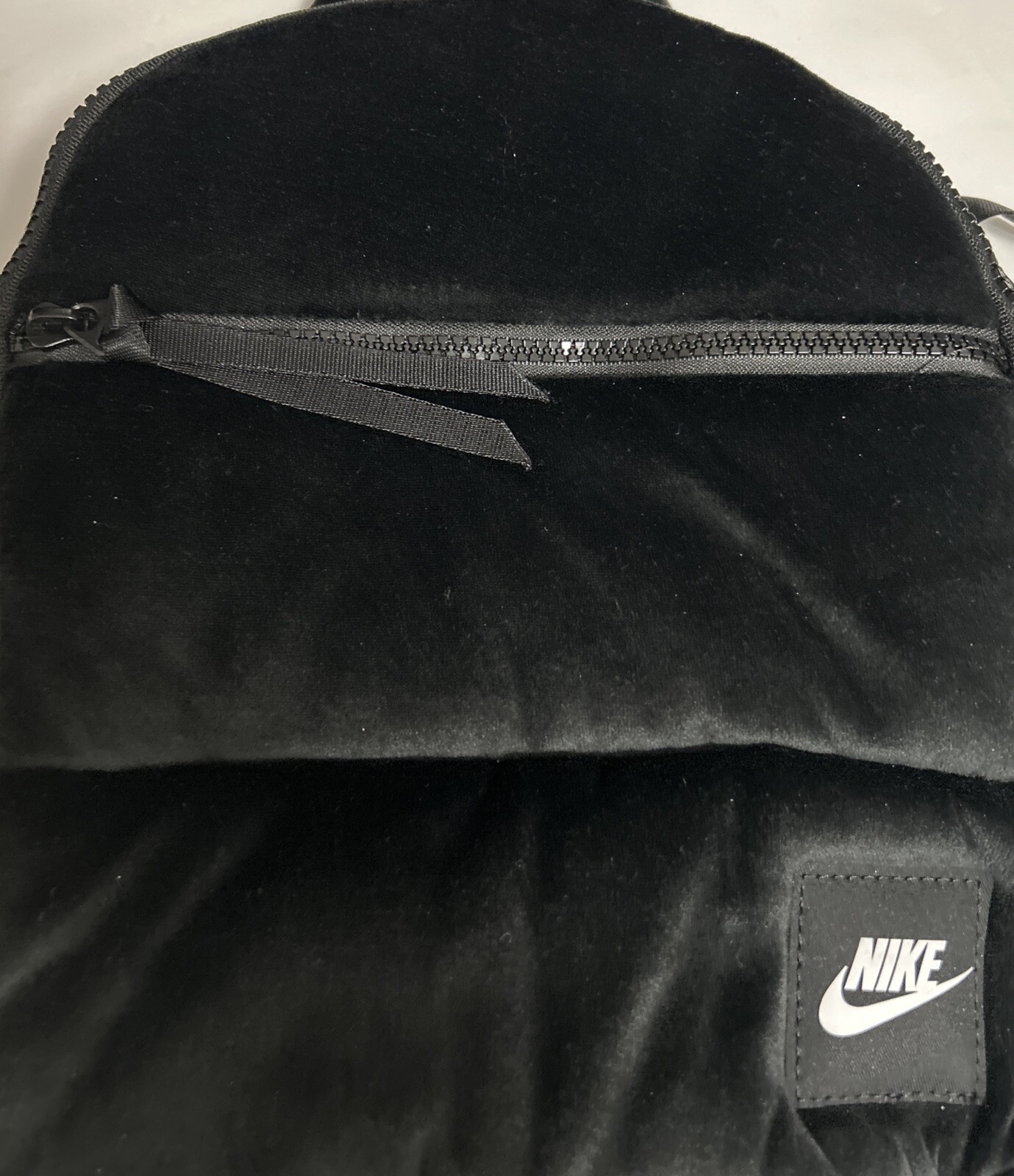 Nike Sportswear Essentials Mini Backpack Black Velvet Front