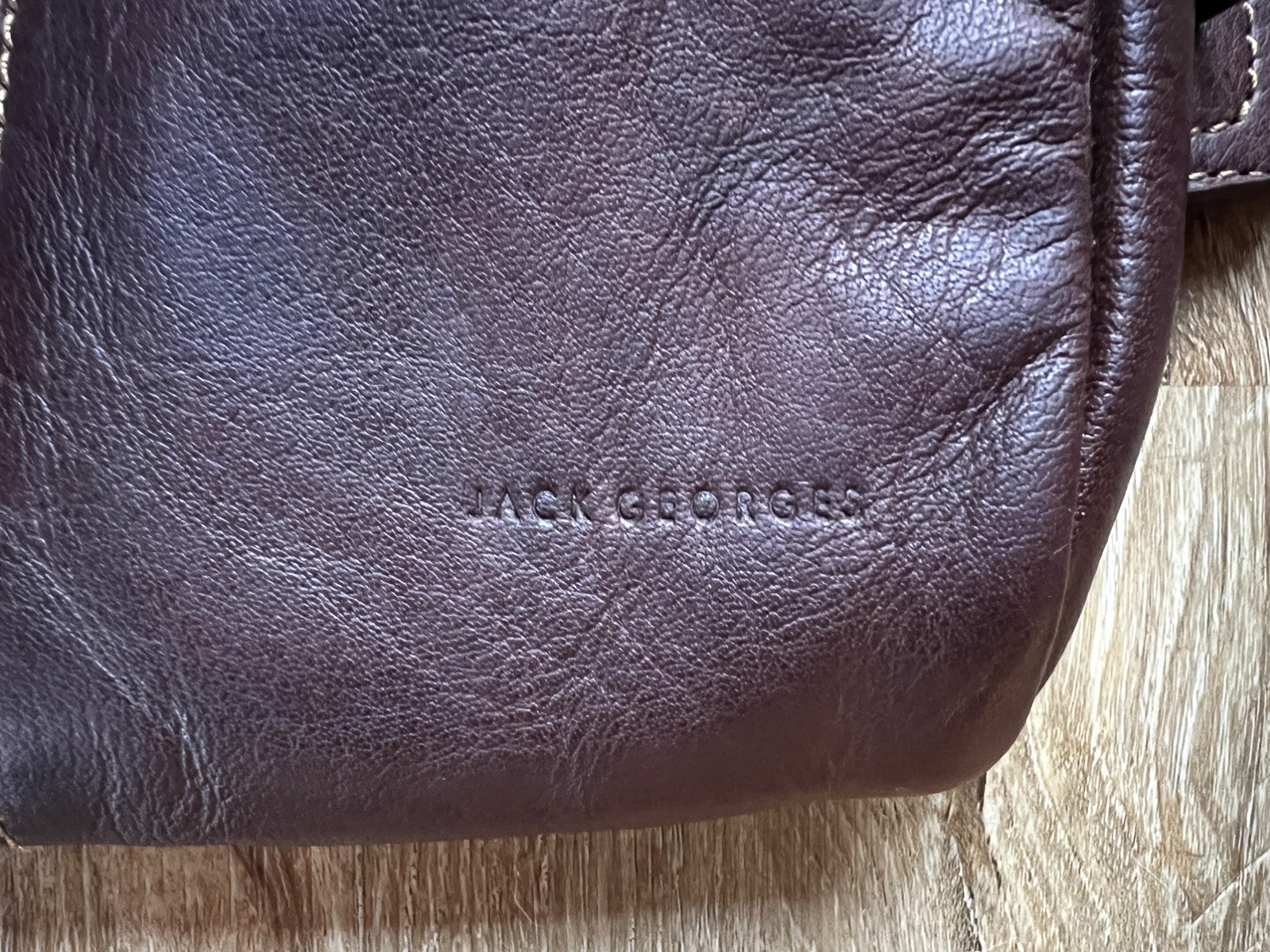 Jack Georges Voyager Brown Buffalo Fine Leather Belt Bag UNISEX Fanny Pack