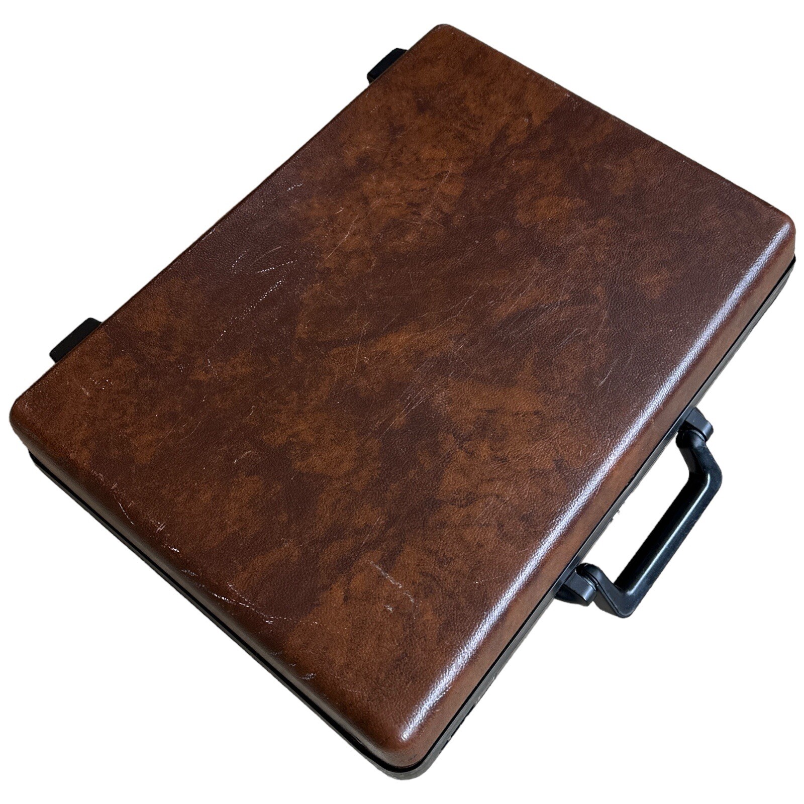 Vintage Samsonite Omega GL Brown Hard Shell Briefcase Combo Lock Attaché Case