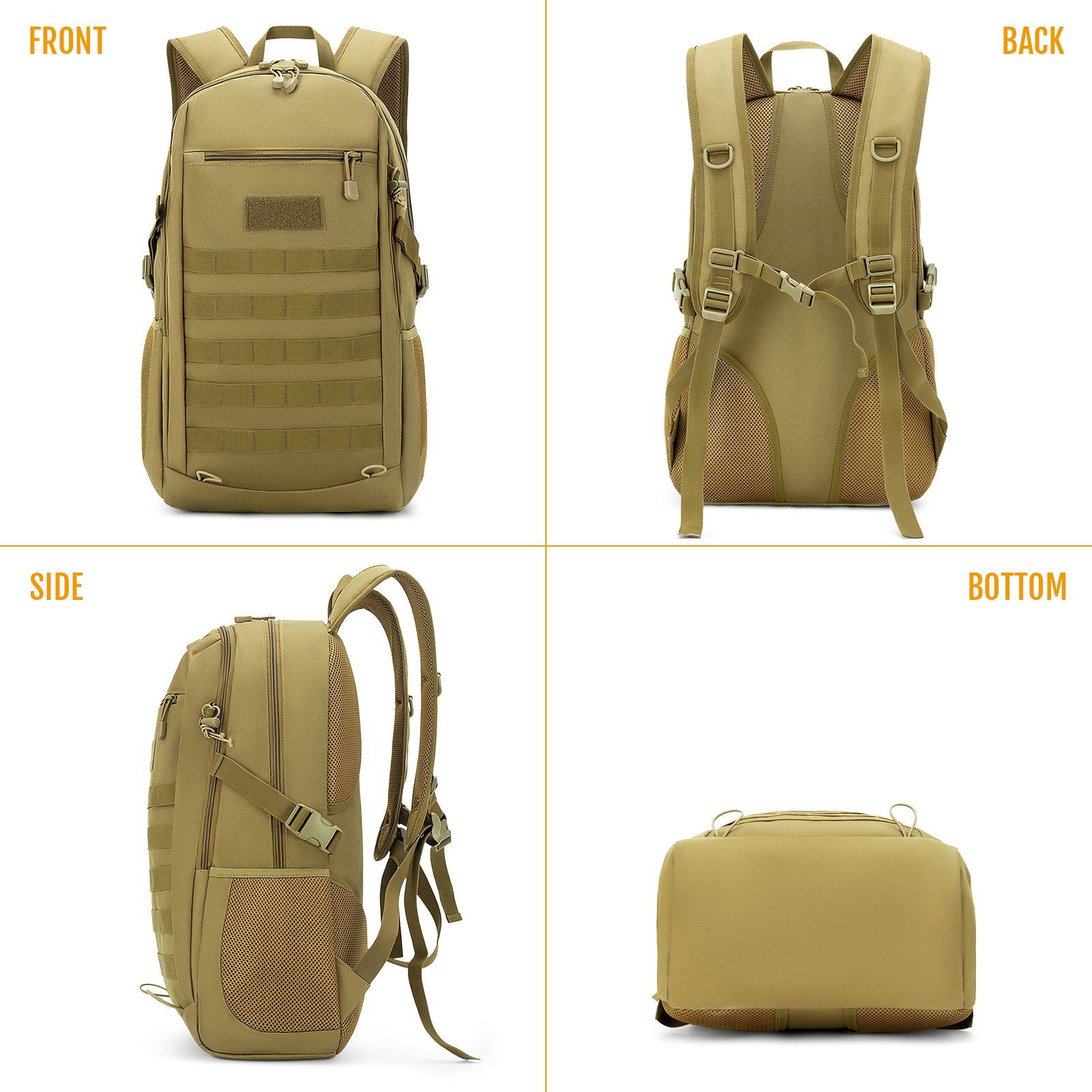 30L Tactical Military Molle Backpack Travelling Daypack Rucksacks for Men Women