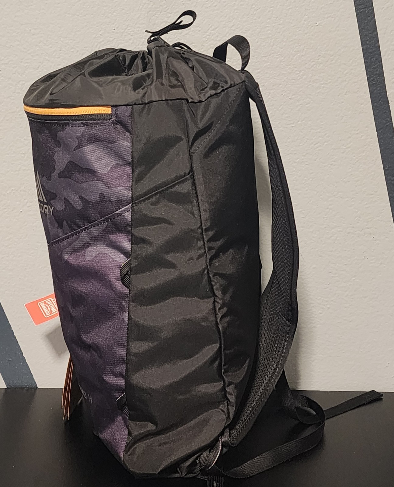 NWT Gregory Nano 14 Backpack – Black Woodland Camo