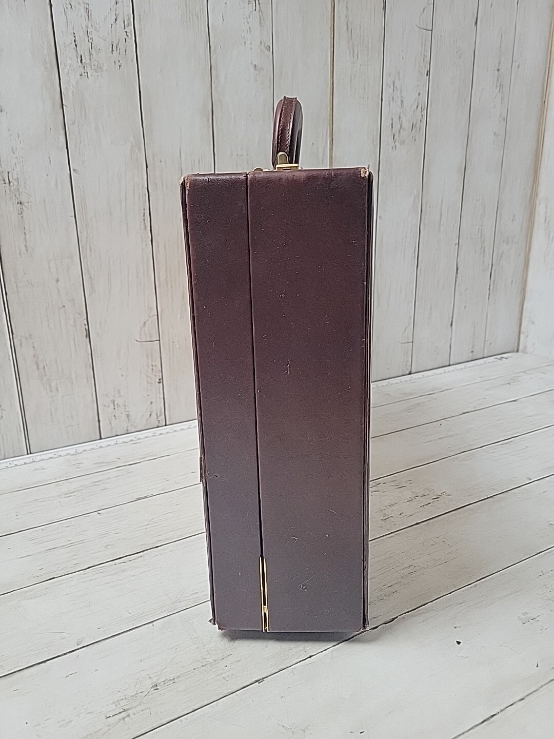 Vintage Pigskin Leather Briefcase Hard Case With Combination Lock Made In Spain