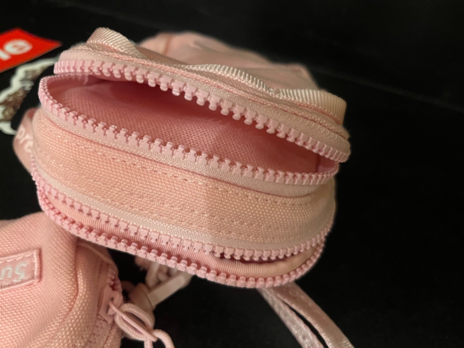 Supreme Camera Bag + Mini Pouch Light Pink SS25 Cordura Brand New Stickers