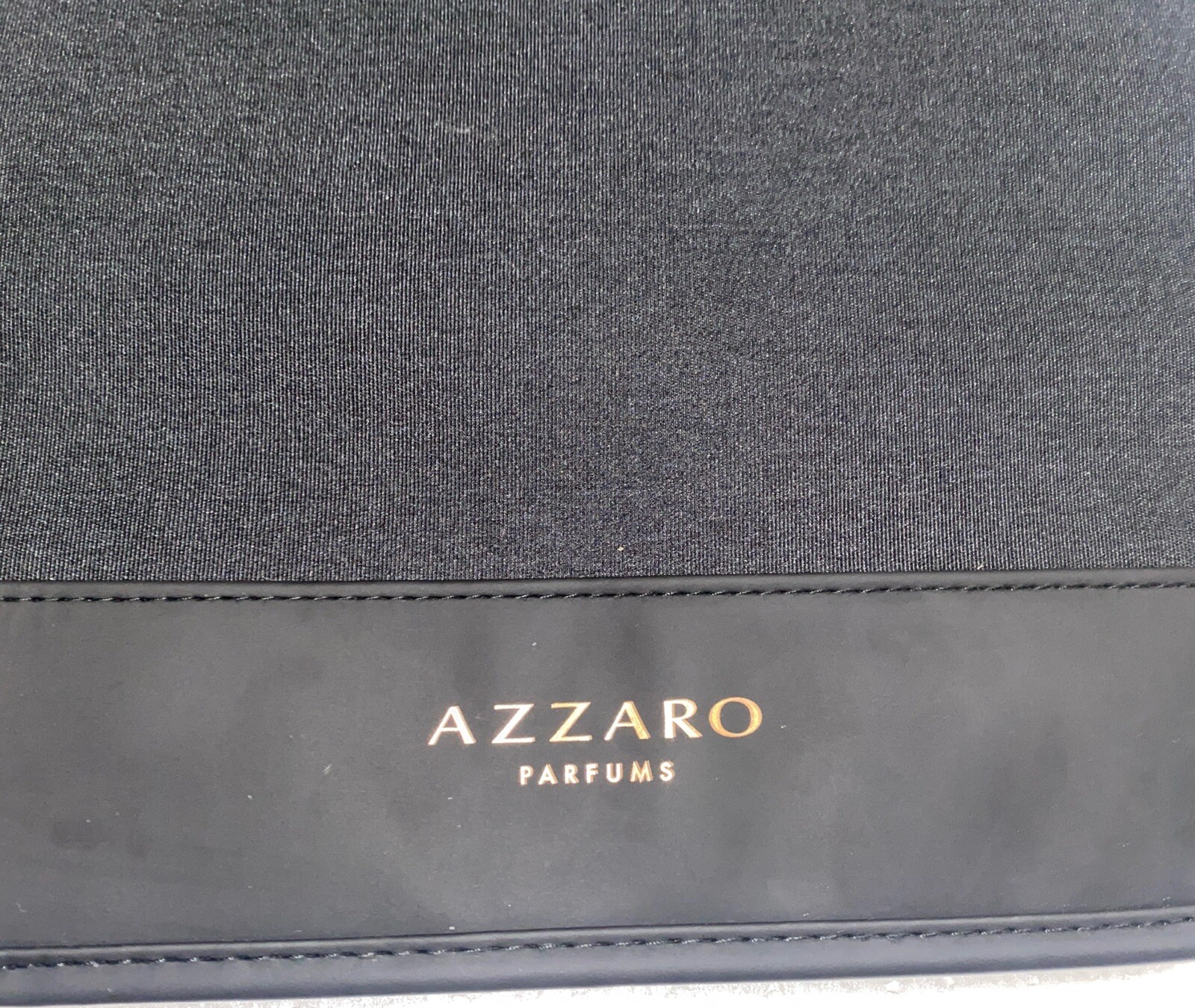 AZZARO PARFUMS GOLD LOGO BLACK SPORT TRAVEL BACKPACK LIMITED EDITION EXCLUSIVE