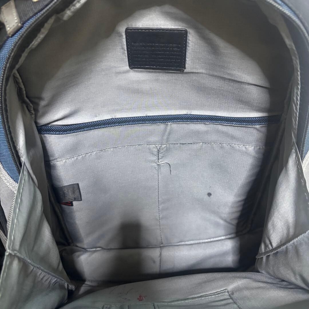 TUMI Alpha 3 Ballistic Nylon Backpack Briefpack Navy PC Compartment Authentic
