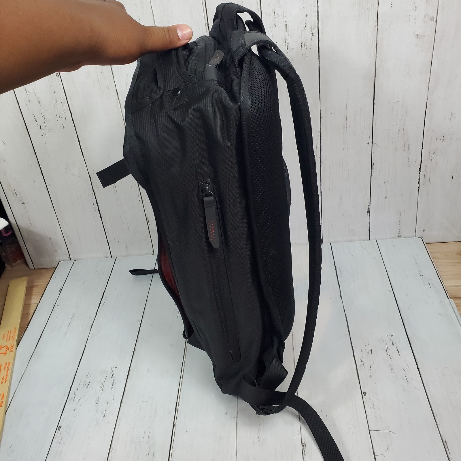 Nike Olympic Sample Backpack Black Yellow Large “CHINA” Multipocket Y2K Vintage