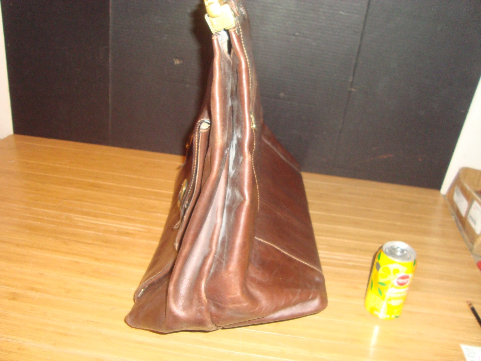Rage Huge Vtg Robe Di Firenze Handmade Genuine Italian Leather Briefcase Bag