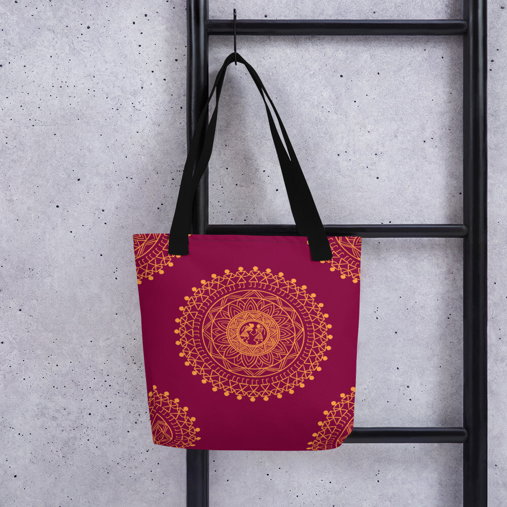 Tote bag-HINDU DESIGN 15″ x 15″