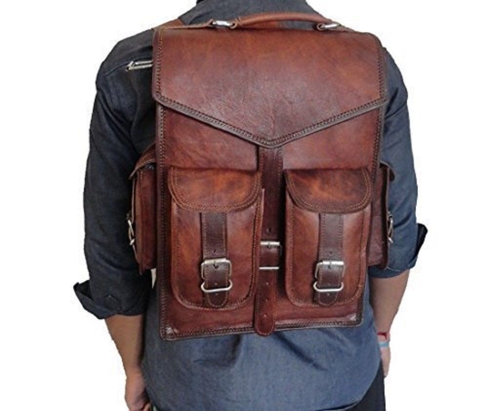 Genuine Men Leather Backpack Bags School Bags Briefcases Laptop Bags JMB