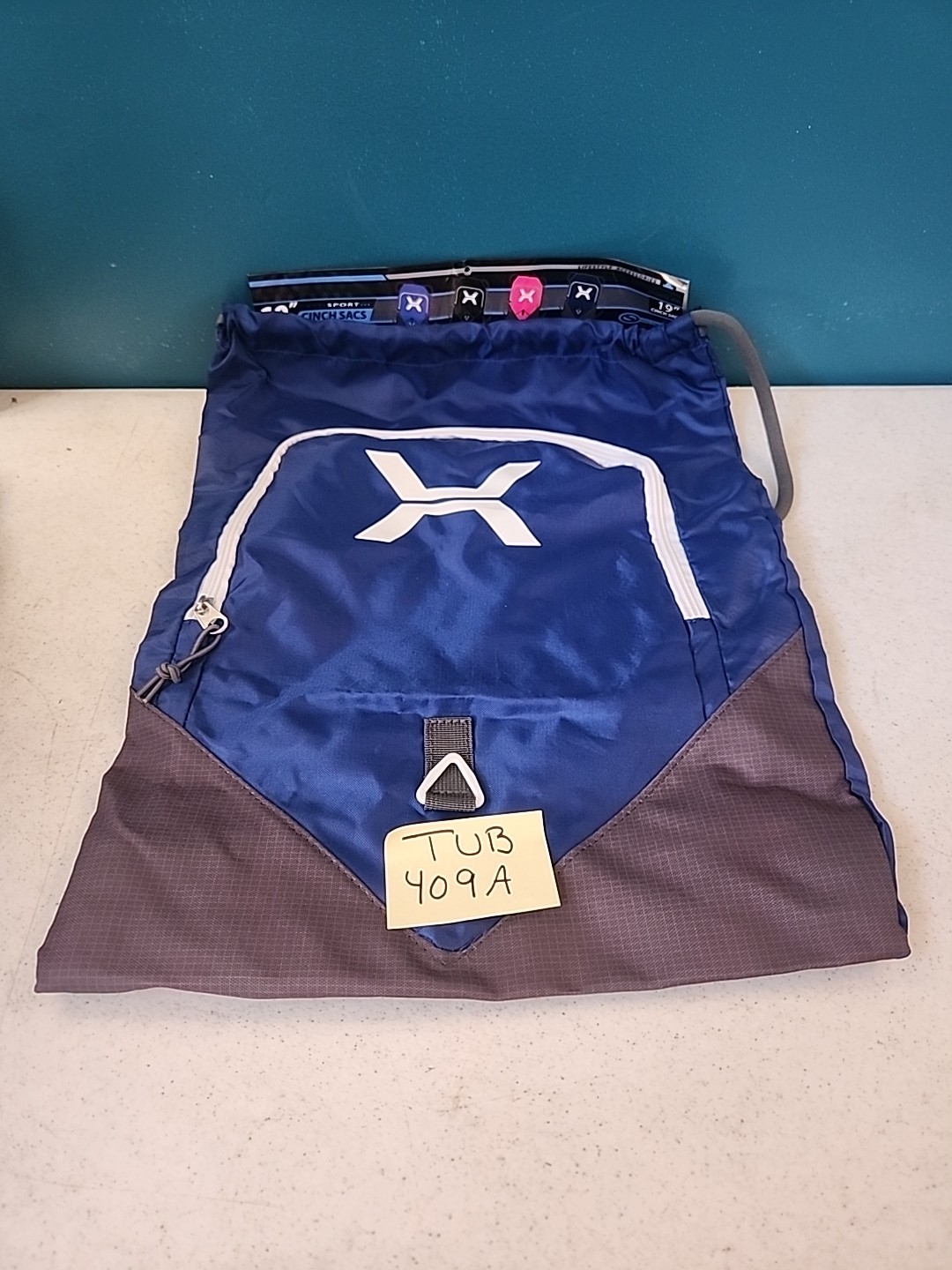 19-in Sports Cinch Sack Blue