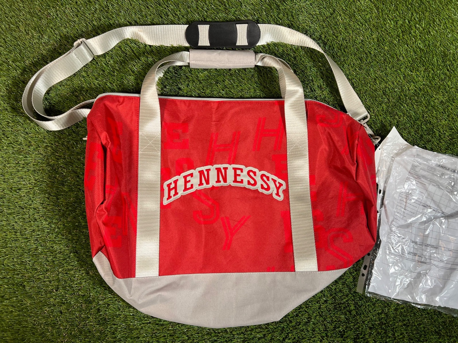 NWT Hennesy Cognac x NBA x Mitchell & Ness Promo Duffel Bag w/ Straps Prototype
