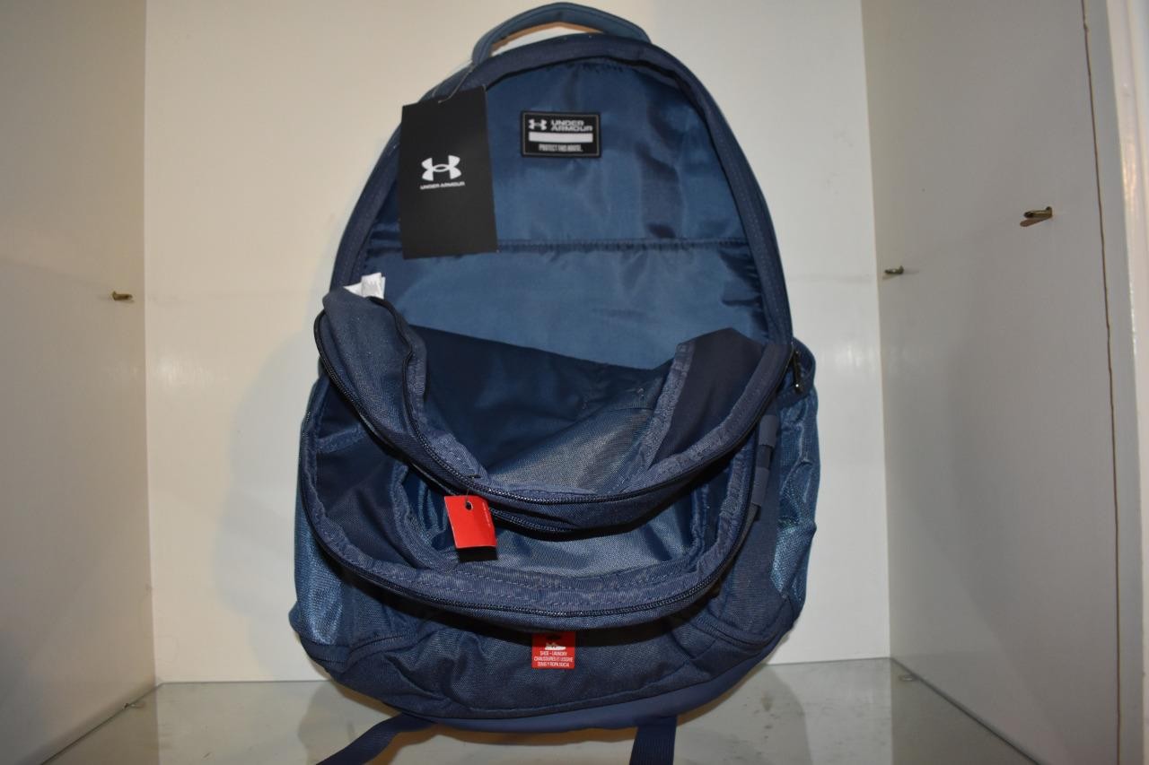 Under Armour Hustle Backpack 5.0 Downpour Gray 1361176 044 NWT