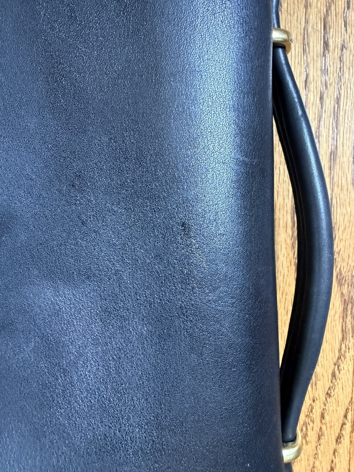 Coach Classic Black Leather Briefcase Bag Tote Excellent vtg quiet luxury