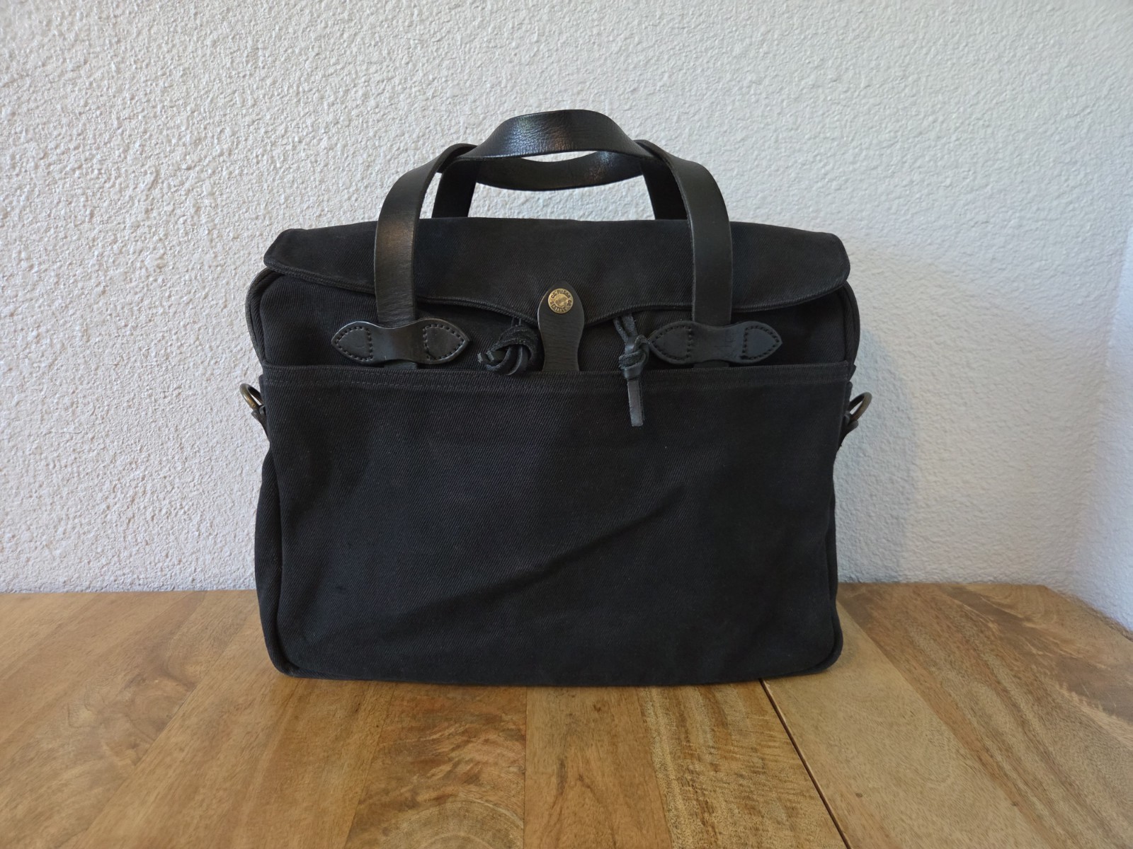 Filson Rugged Twill Original Briefcase | Black | Made in USA | MSRP $499