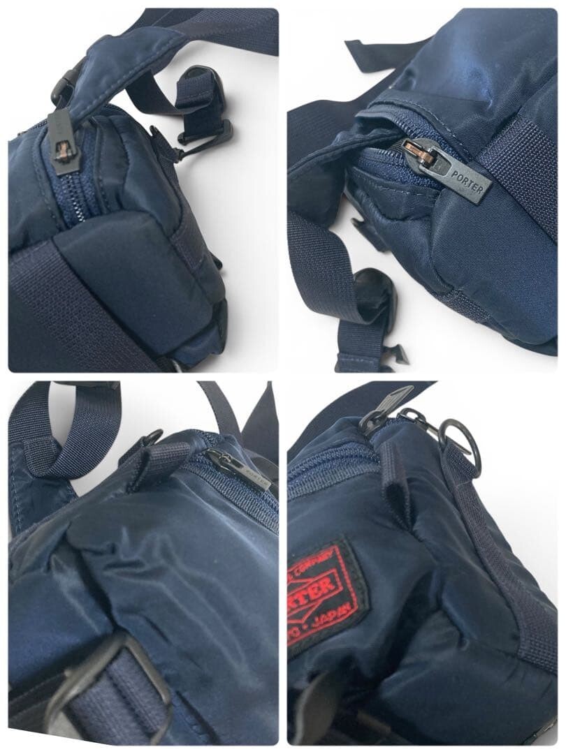 PORTER Sony Collaboration 2Way Camera Bag Navy Nylon Waist Shoulder Bag Japan