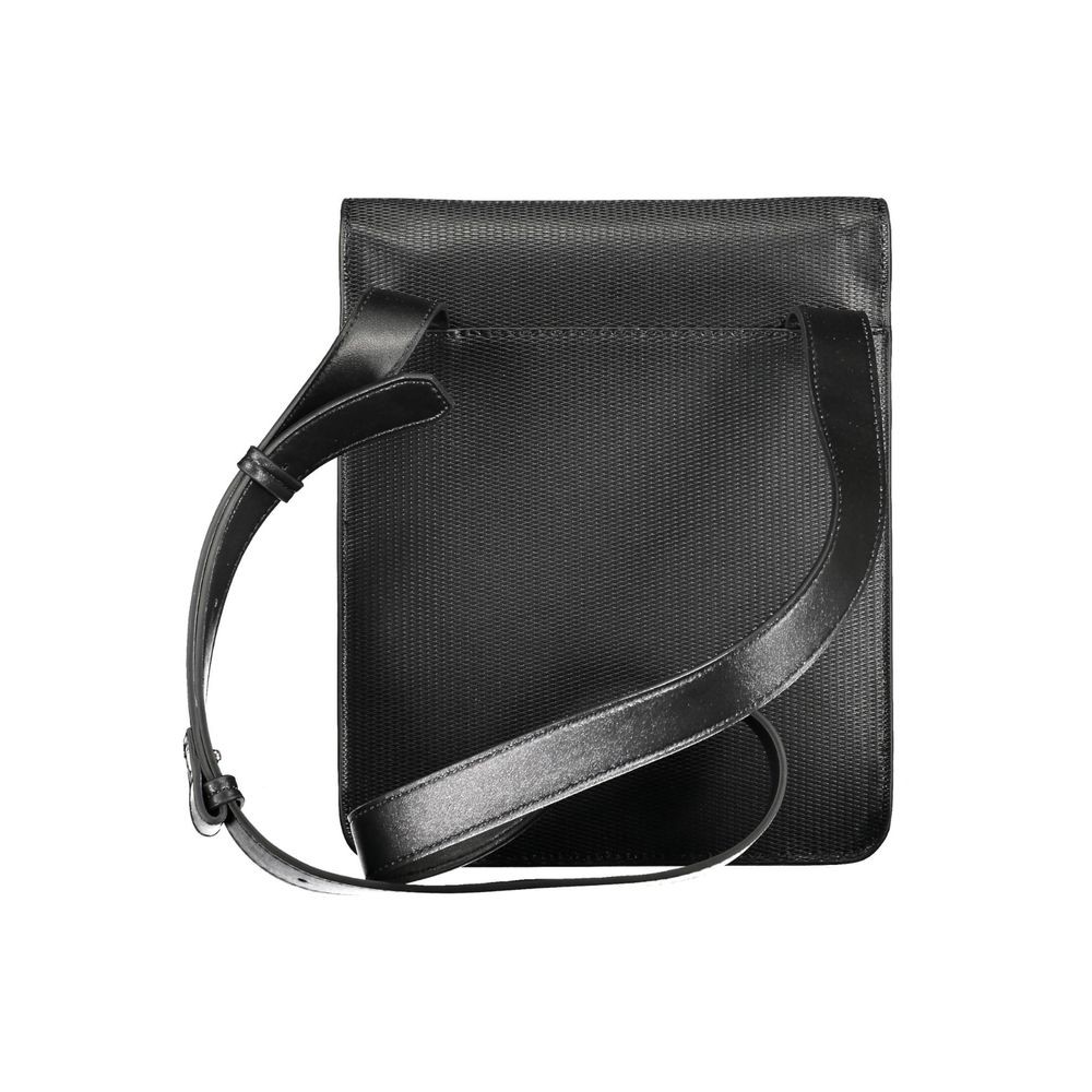 Calvin Klein Nero Polyurethane Men Shoulder Bag 100% Authentic