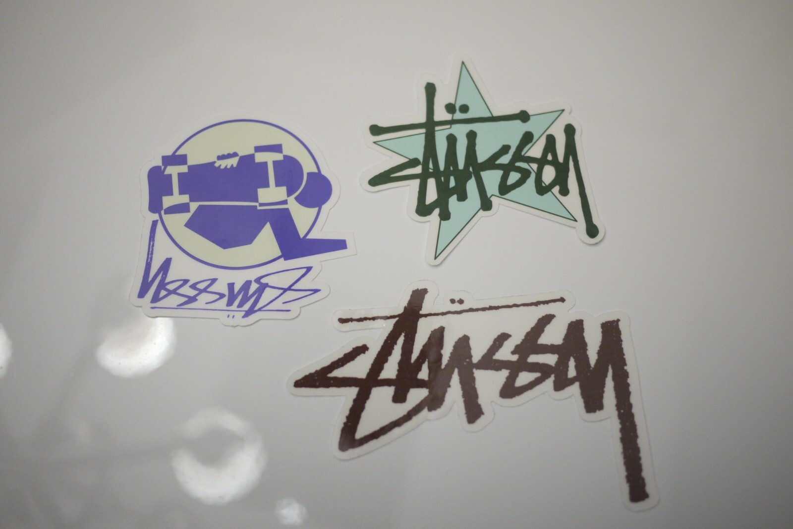 Stussy canvas backpack washed black bag Bonus Stussy Stickers and paper bag