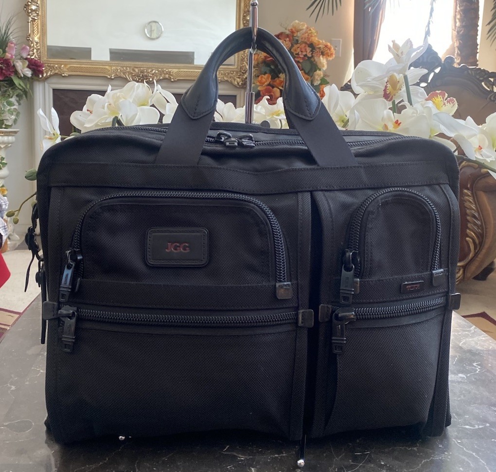 TUMI Organizer Black Ballistic Nylon Business Laptop Briefcase 26114DH EUC! $650