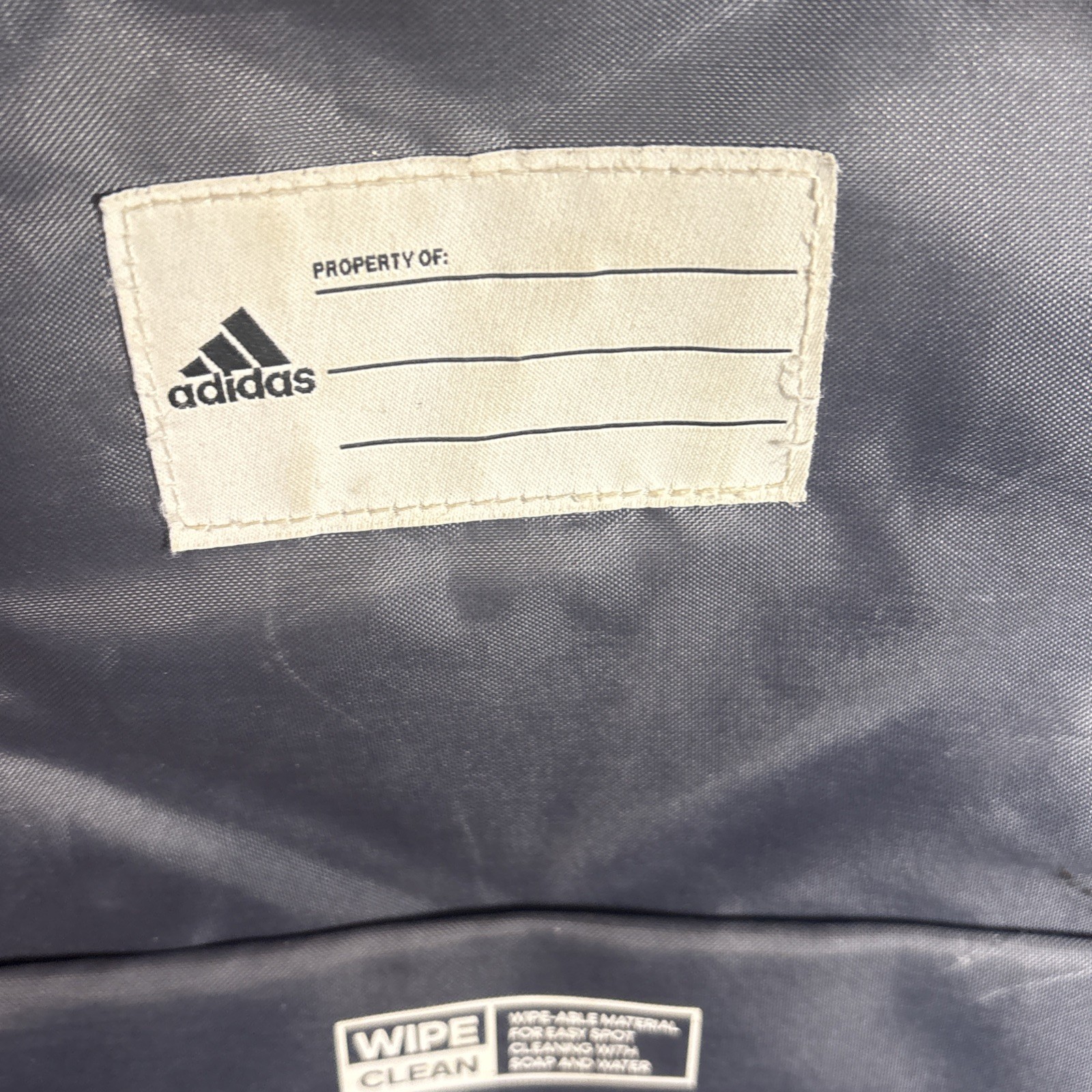 Adidas Load Spring Backpack. Dark Grey, Black Trim, Multi Zippers, Water Pouch